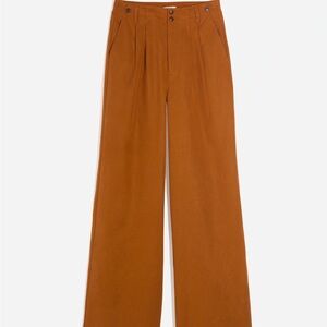 NWOT Madewell The Harlow wide leg trousers in acorn